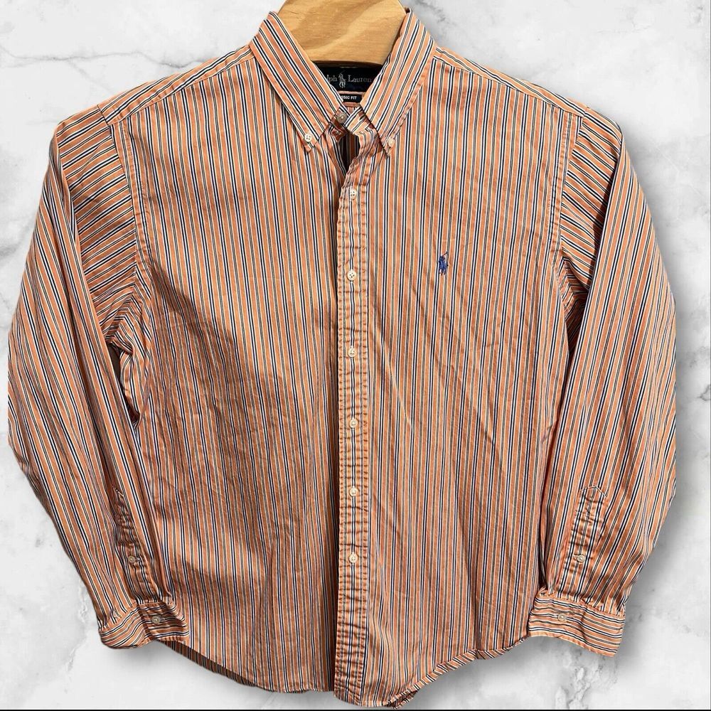 Ralph‎ Lauren Men's Button Down Long Sleeve Shirt Plaid Size XL Classic Fit